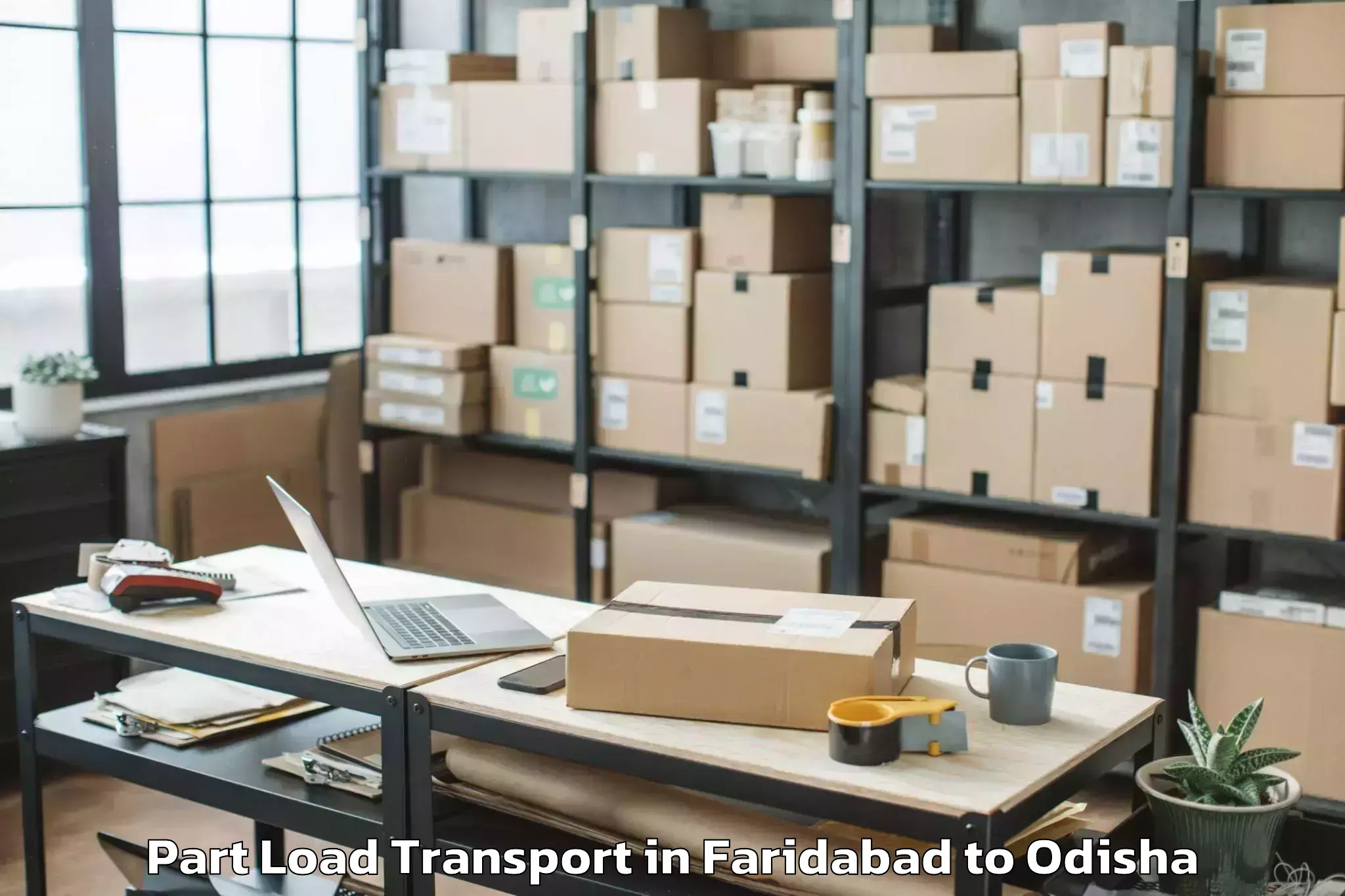 Affordable Faridabad to Bolani Part Load Transport